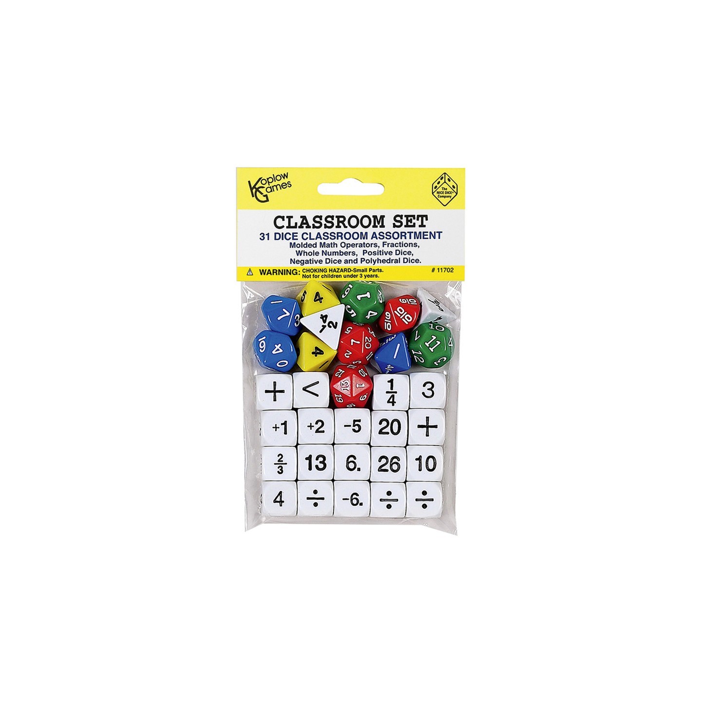 Koplow Games Classroom Dice, Set of 31