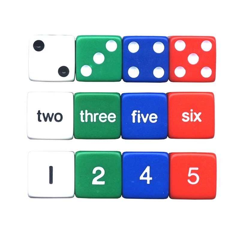 Koplow Games Number Dice, Set of 12