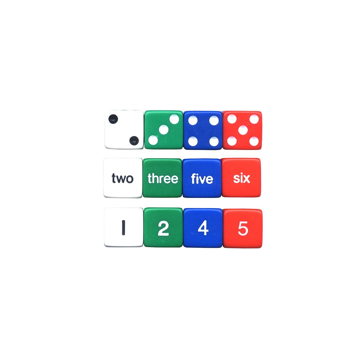 Koplow Games Number Dice, Set of 12