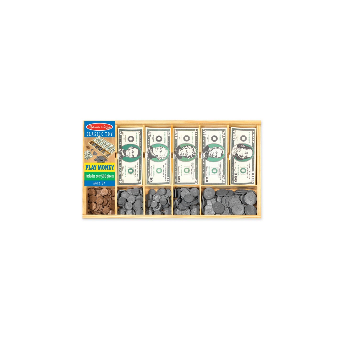 Melissa & Doug Classic Play Money Set
