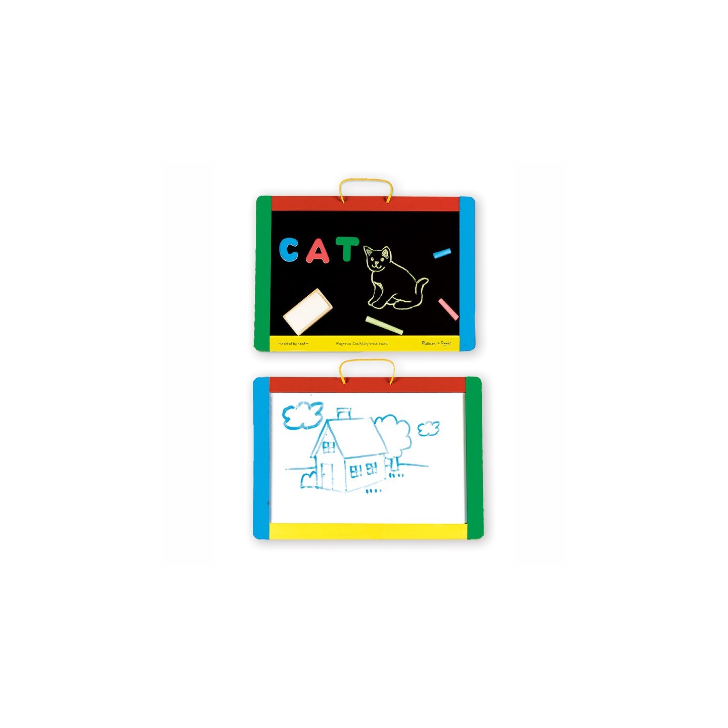 Melissa & Doug Magnetic Chalkboard and Dry-Erase Board Set