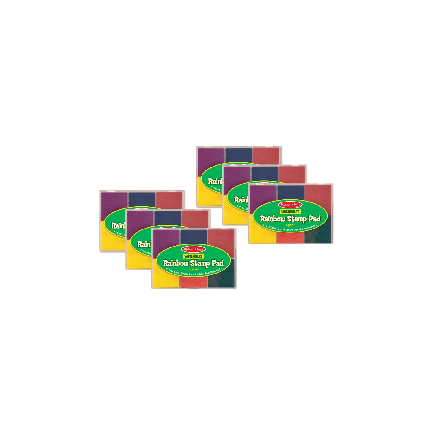 Melissa & Doug Rainbow Stamp Pad, Pack of 6