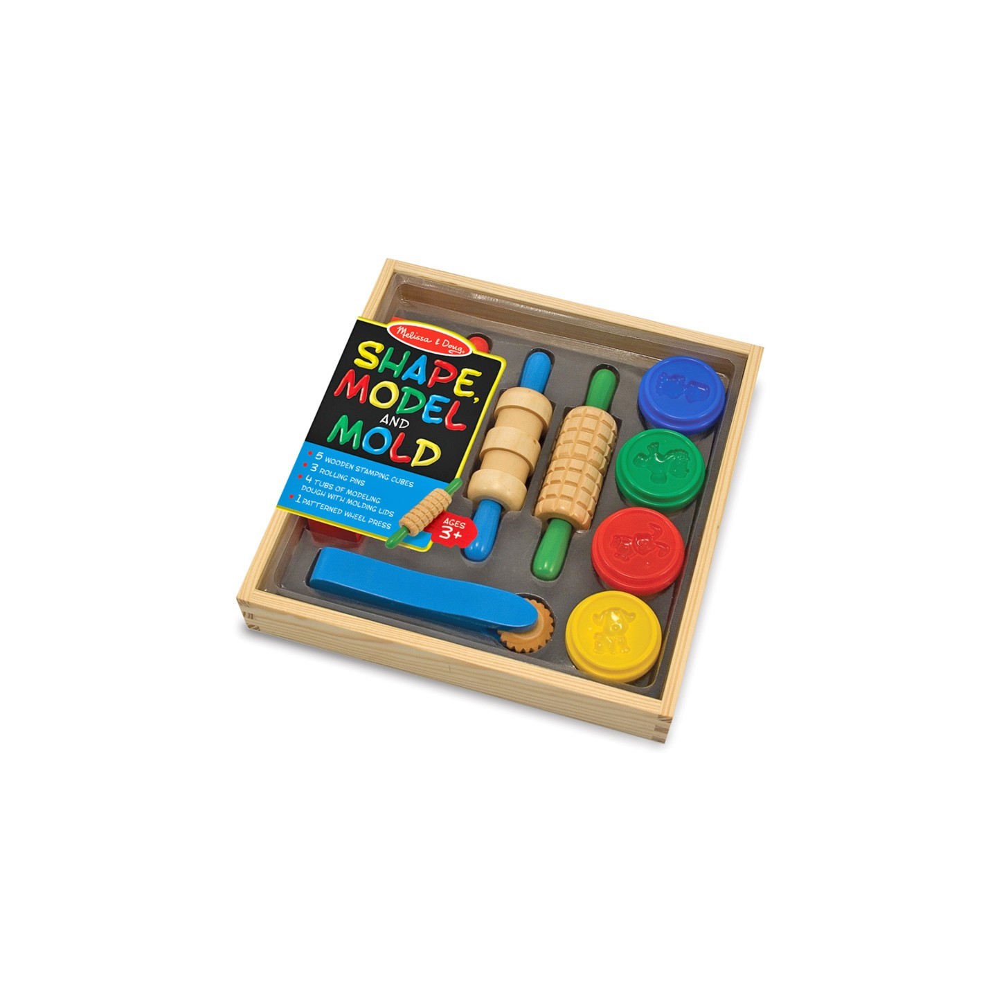 Melissa & Doug Created by Me! Shape, Model & Mold Modeling Dough Kit
