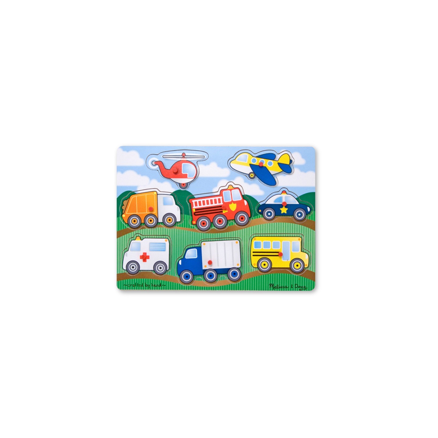 Melissa & Doug Vehicles Peg Puzzle