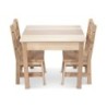 Melissa & Doug Wooden Table & Chairs - Natural