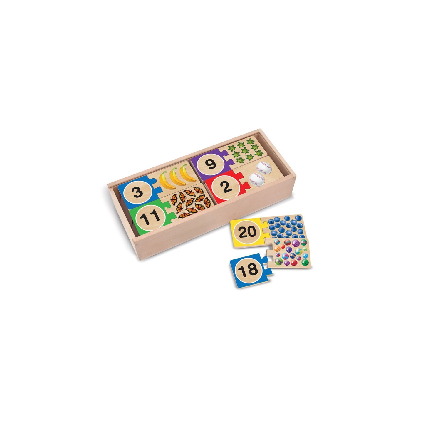 Melissa & Doug Self-Correcting Wooden Number Puzzles