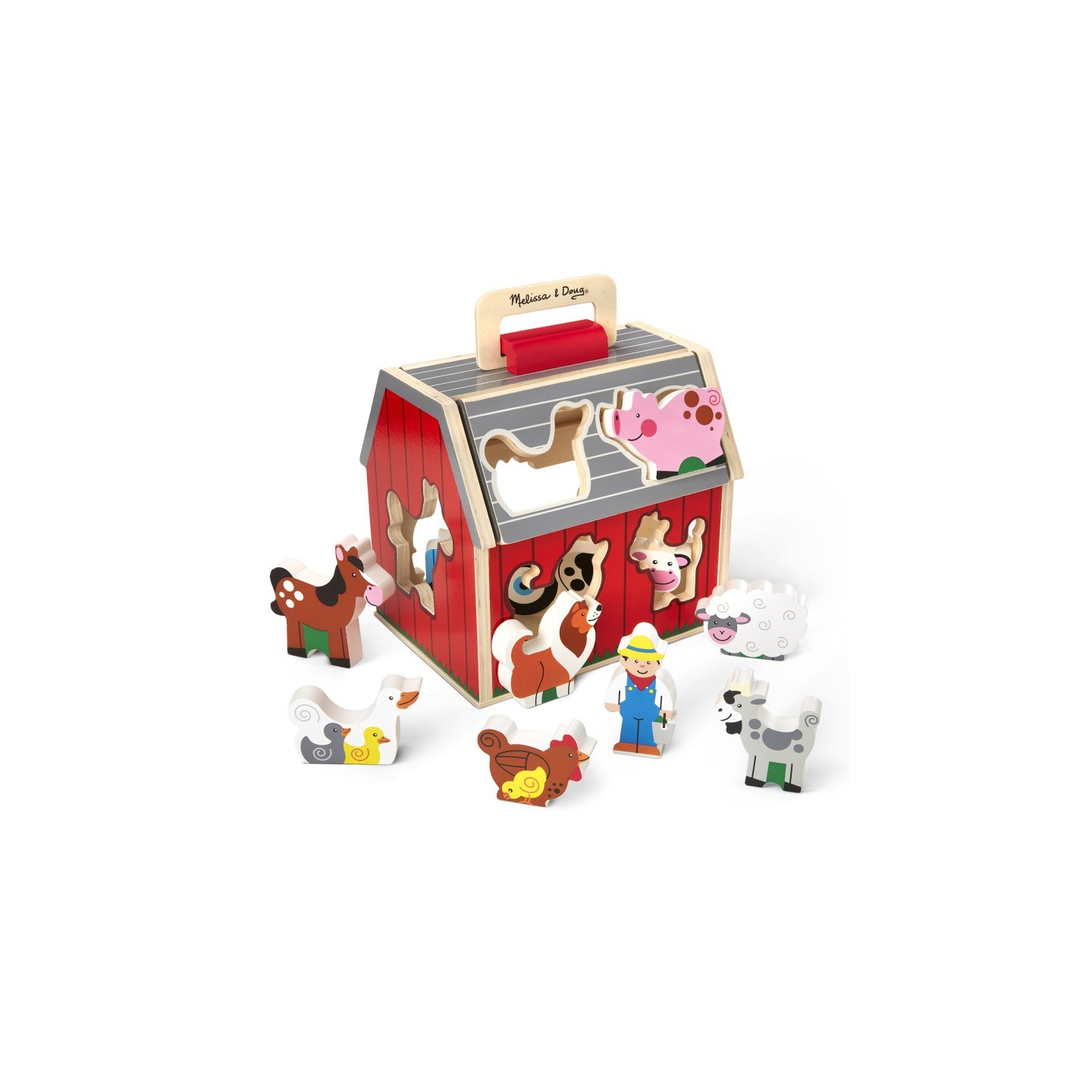 Melissa & Doug Take Along Sorting Barn
