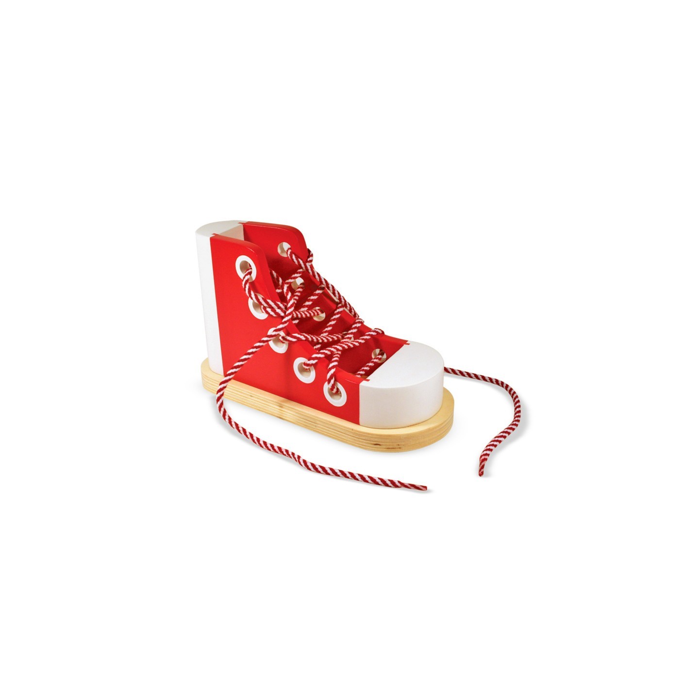 Melissa & Doug Lacing Shoe, Wood