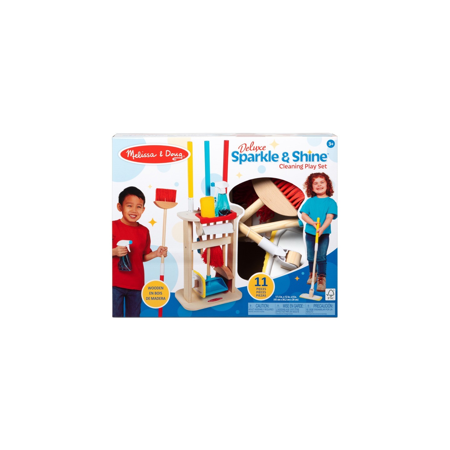 Melissa & Doug Deluxe Sparkle & Shine Cleaning Play Set