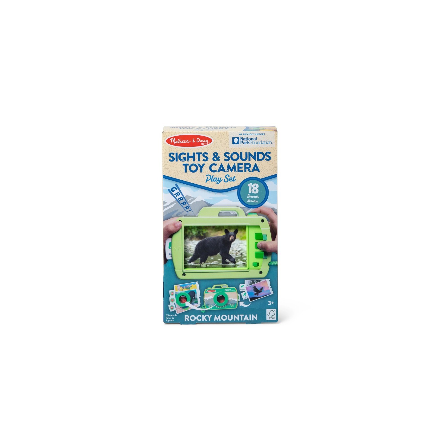 Melissa & Doug Rocky Mountain Sights & Sounds Toy Camera Play Set