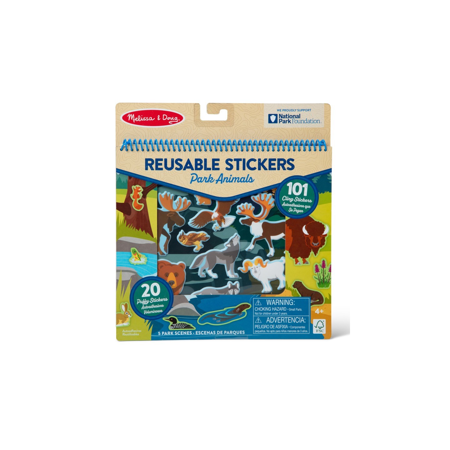 Melissa & Doug Multi-Park Restickable Stickers