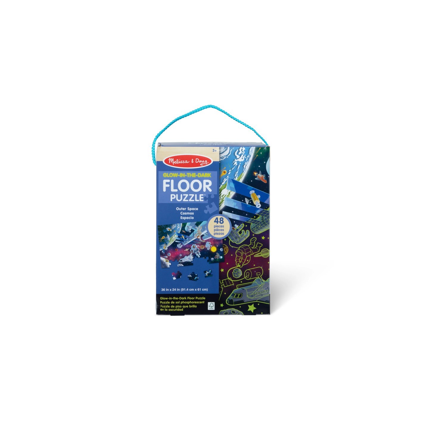 Melissa & Doug Outer Space Glow in the Dark Floor Puzzle