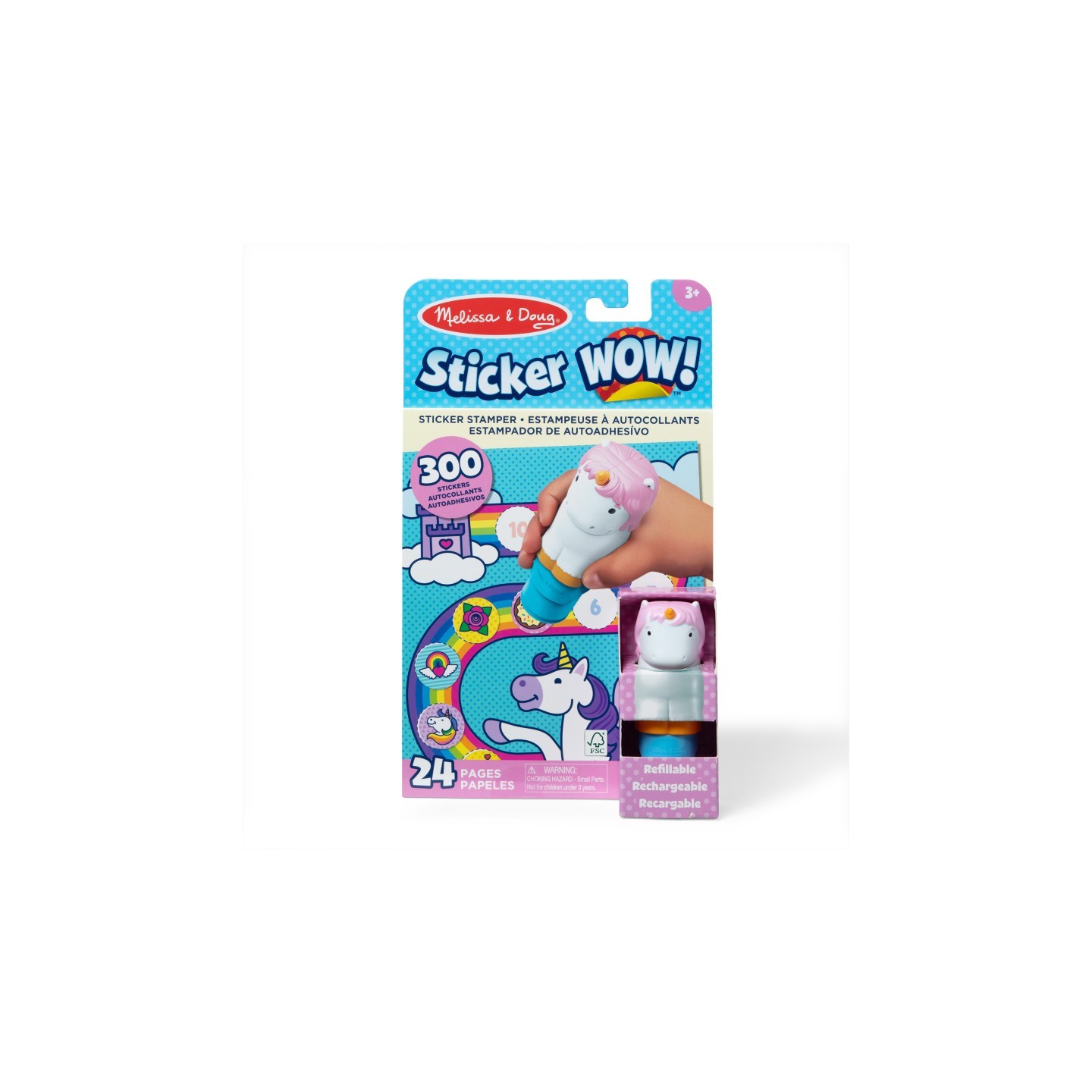 Melissa & Doug Sticker WOW! Sticker Stamper & Activity Pad - Unicorn