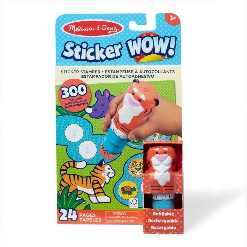 Melissa & Doug Sticker WOW! Sticker Stamper & Activity Pad - Tiger