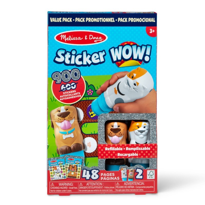 Melissa & Doug Sticker WOW! Activity Pad & Sticker Stamper Value Pack - Pets