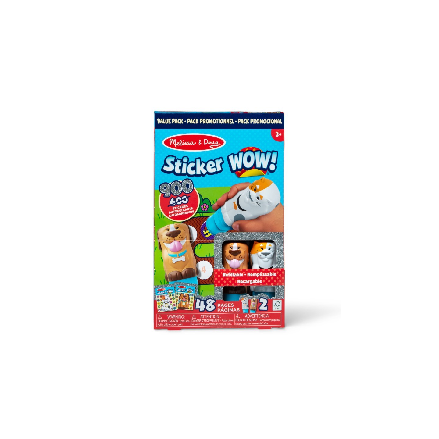 Melissa & Doug Sticker WOW! Activity Pad & Sticker Stamper Value Pack - Pets