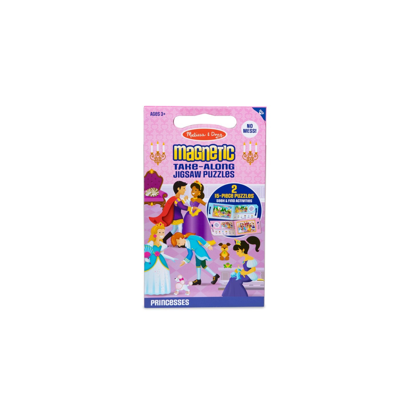 Melissa & Doug Take Along Magnetic Jigsaw Puzzles - Princesses