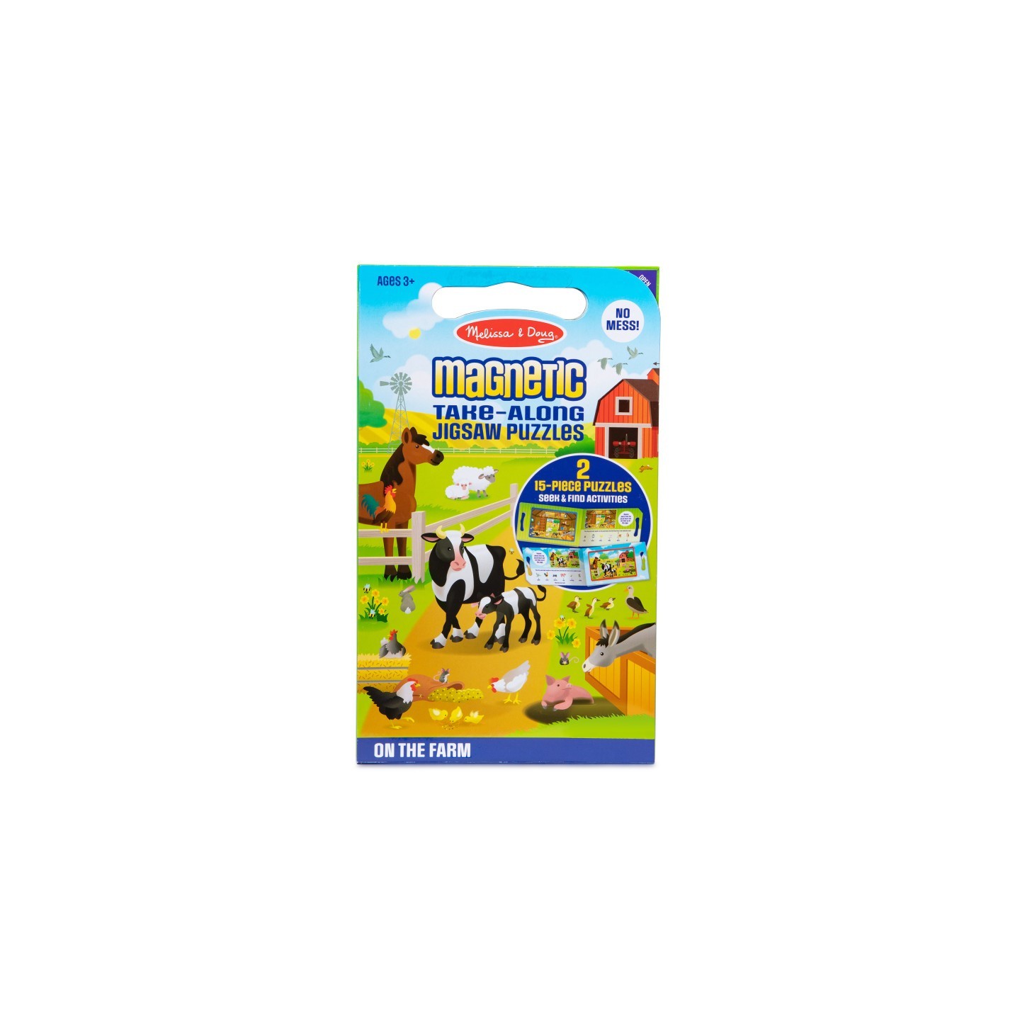 Melissa & Doug Take Along Magnetic Jigsaw Puzzles - On the Farm