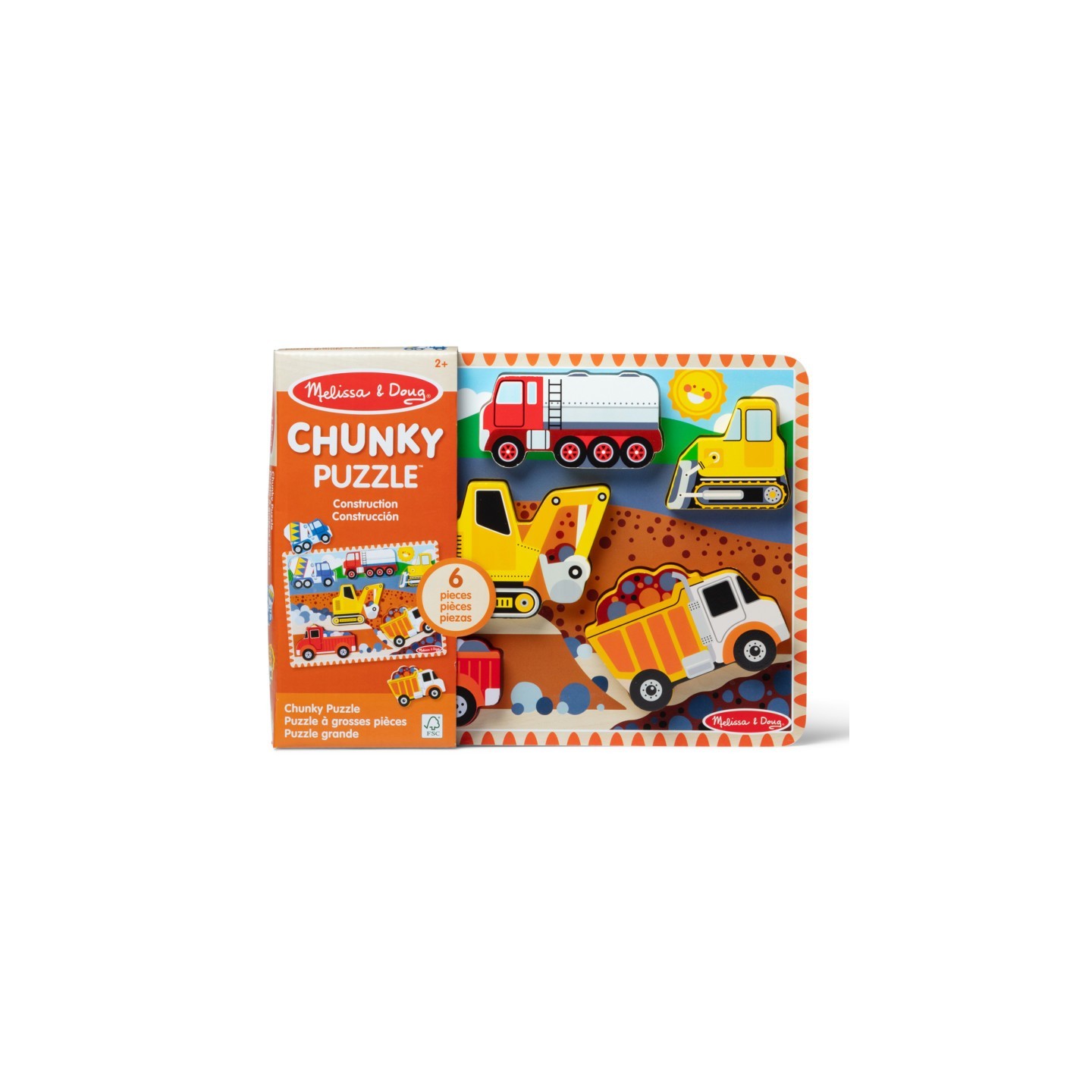 Melissa & Doug Construction Chunky Puzzle