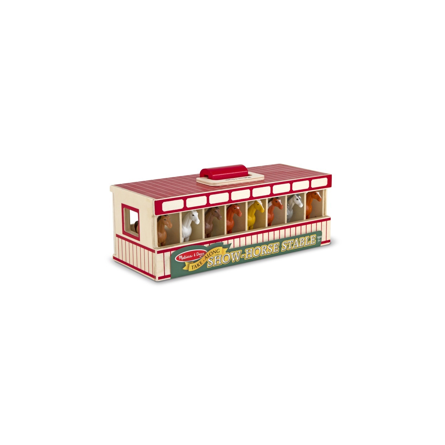 Melissa & Doug Take-Along Show-Horse Stable Play Set