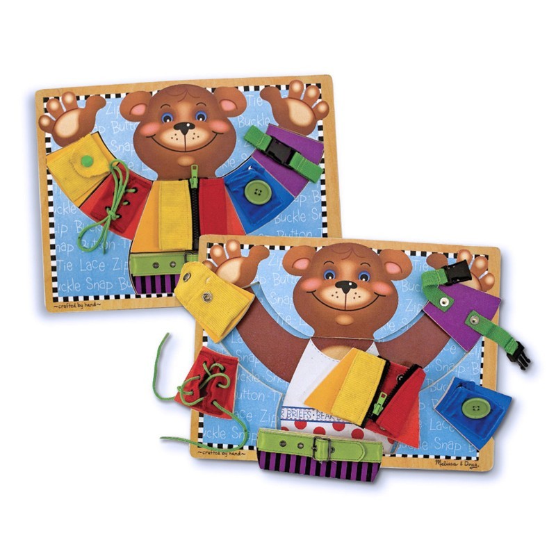 Melissa & Doug Basic Skills Wooden Learning Board