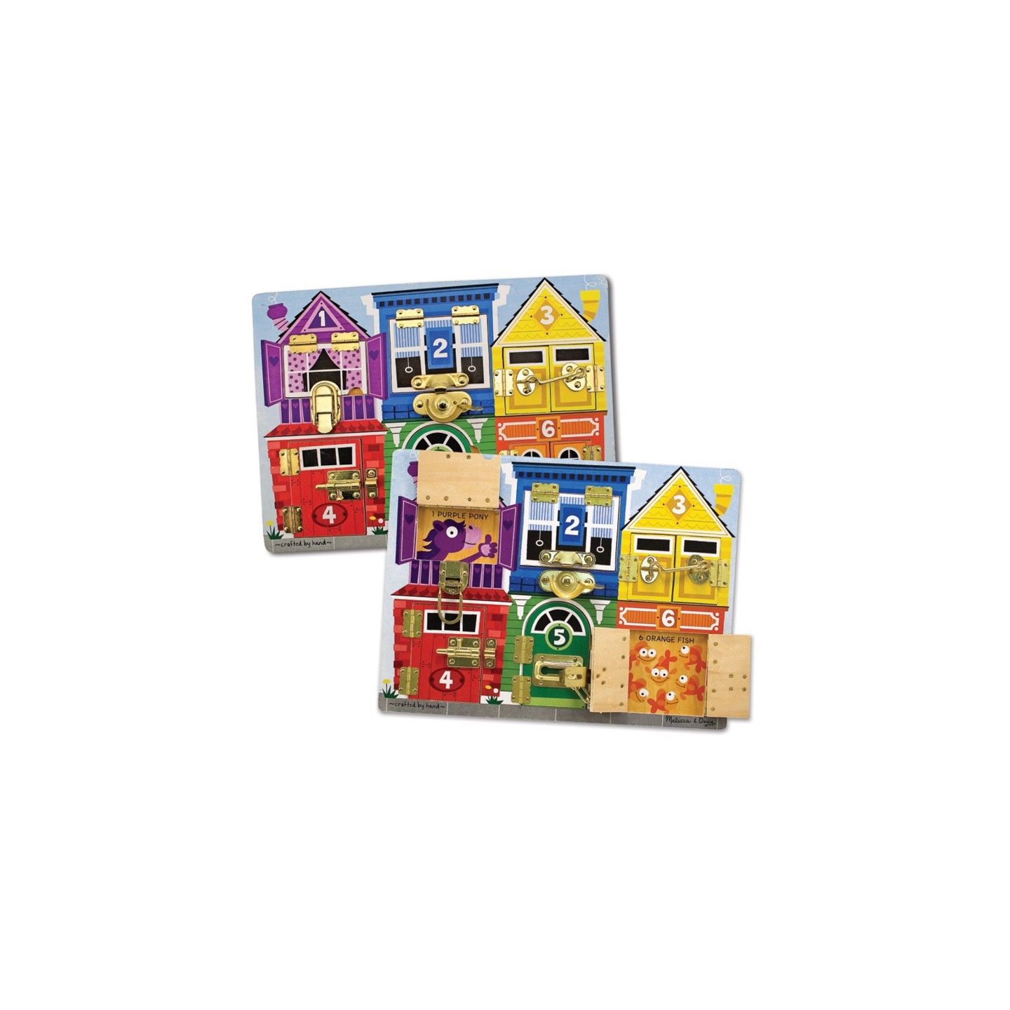 Melissa & Doug Latches Wooden Learning Board