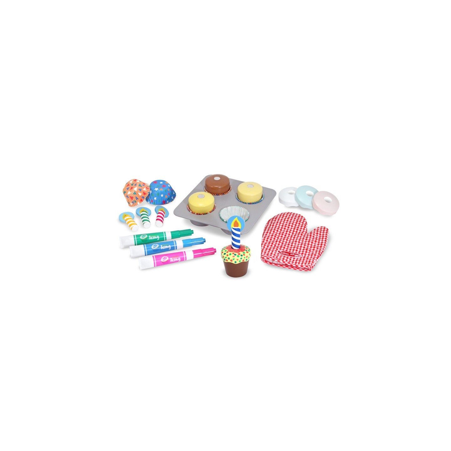 Melissa & Doug Bake & Decorate Cupcake Set