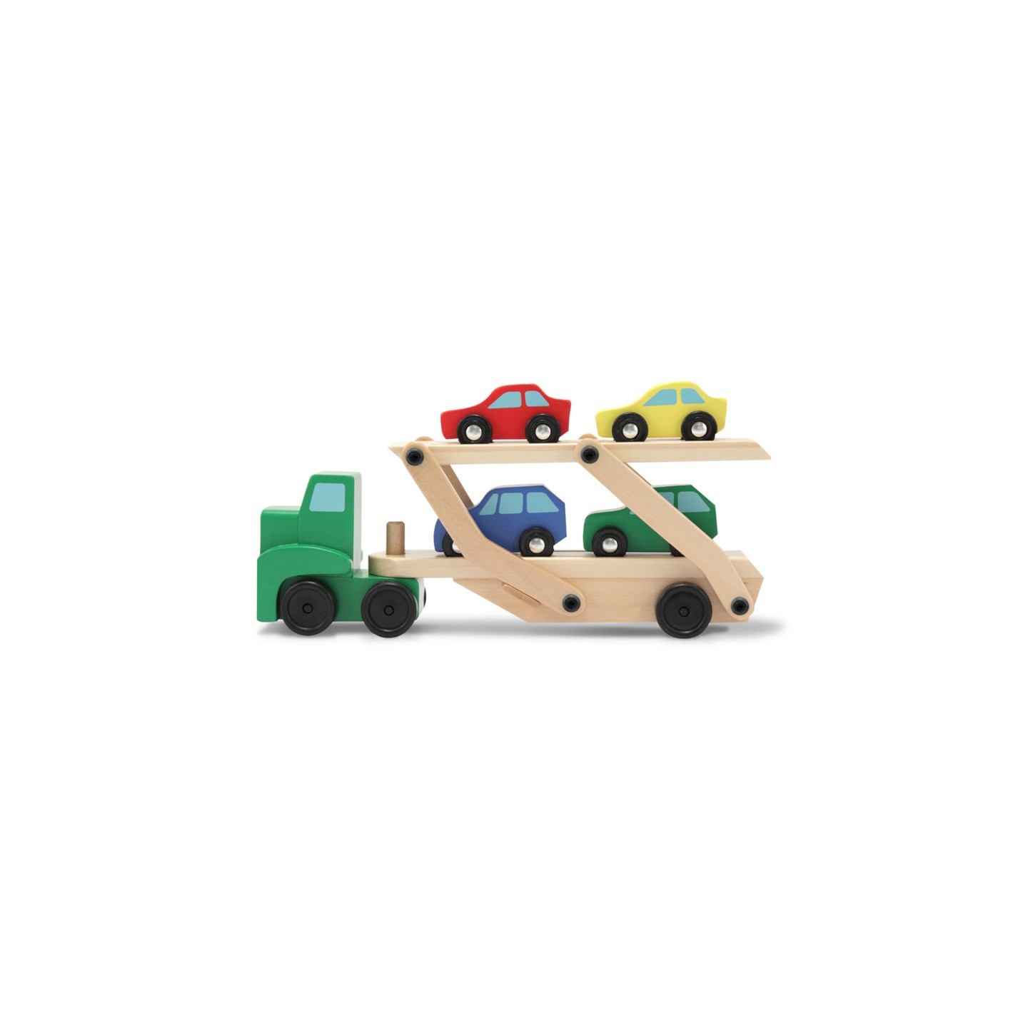 Melissa & Doug Car Carrier Truck & Cars Wooden Toy Set