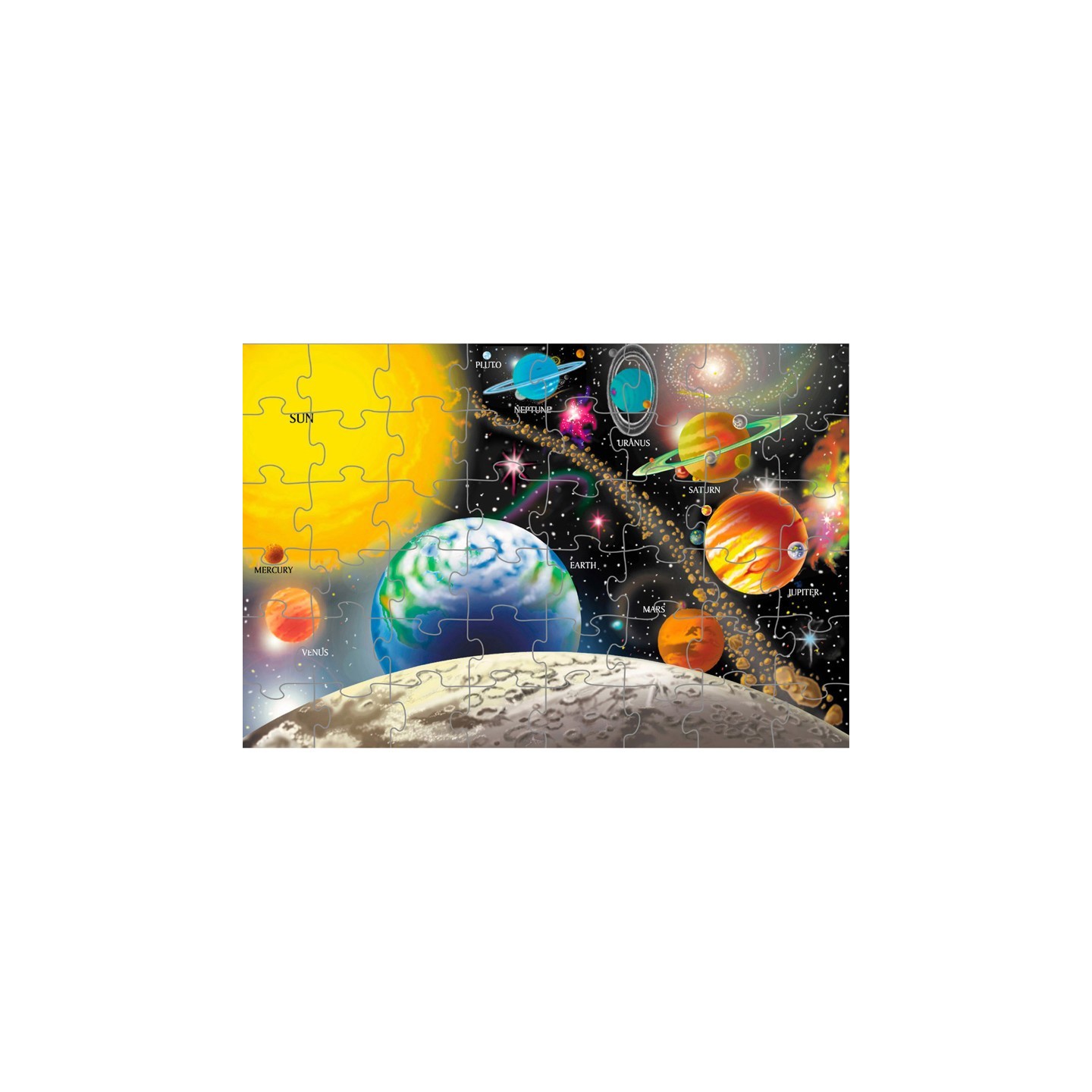 Melissa & Doug Solar System Floor Puzzle, 24" x 36", 48 Pieces