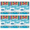 Melissa & Doug Portfolio Quality Sketch Pad, 9" x 12", White, Pack of 6