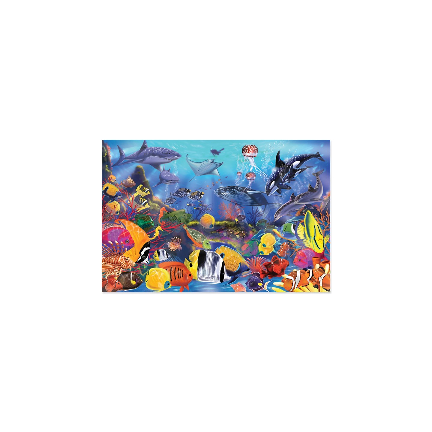 Melissa & Doug Underwater Floor Puzzle, 36" x 24", 48 Pieces