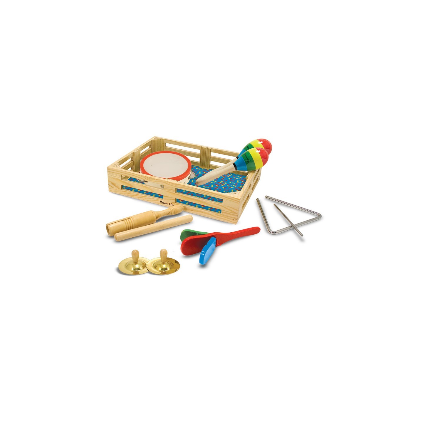 Melissa & Doug Band-in-a-Box - Clap! Clang! Tap!, 10 Pieces