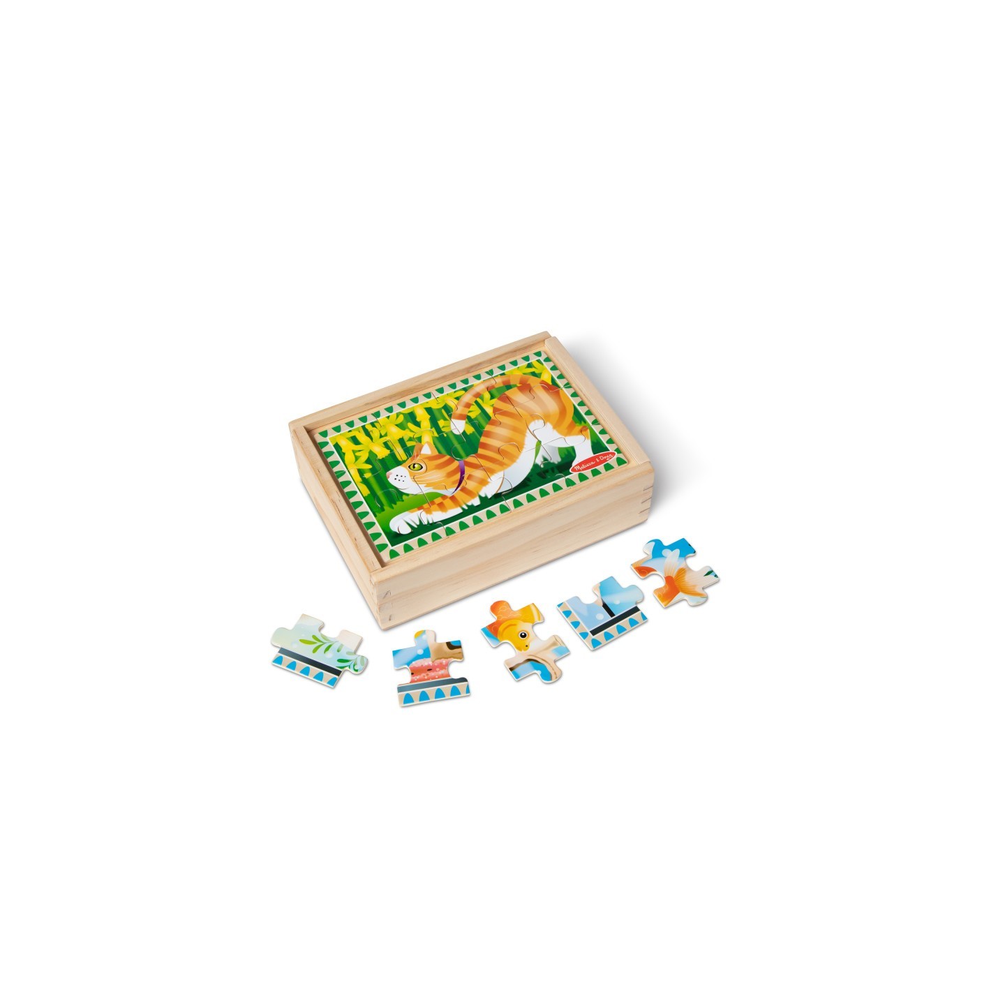 Melissa & Doug Wooden Jigsaw Puzzles in a Box - Pets
