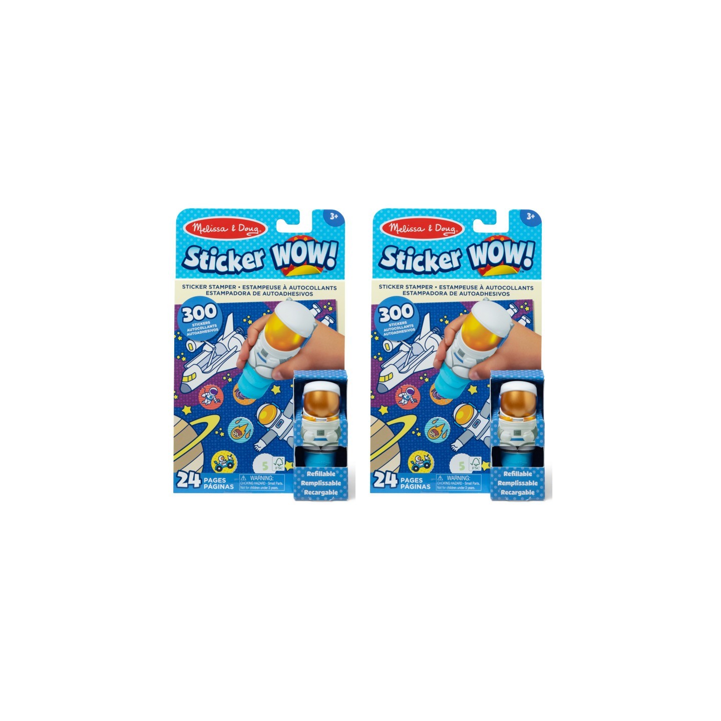Melissa & Doug Sticker WOW! Activity Pad Set - Astronaut, 2 Sets