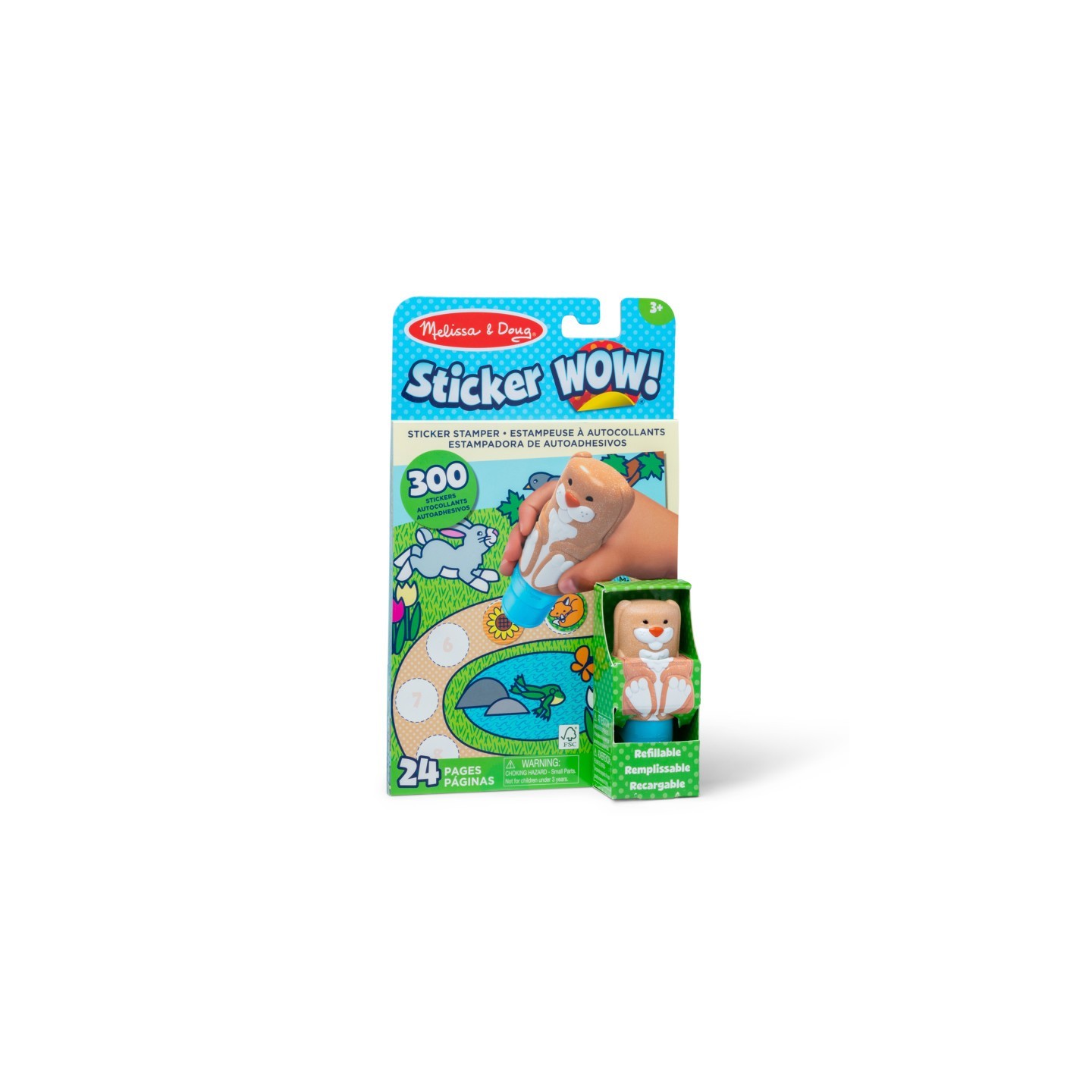 Melissa & Doug Sticker WOW! Activity Pad & Sticker Stamper - Bunny