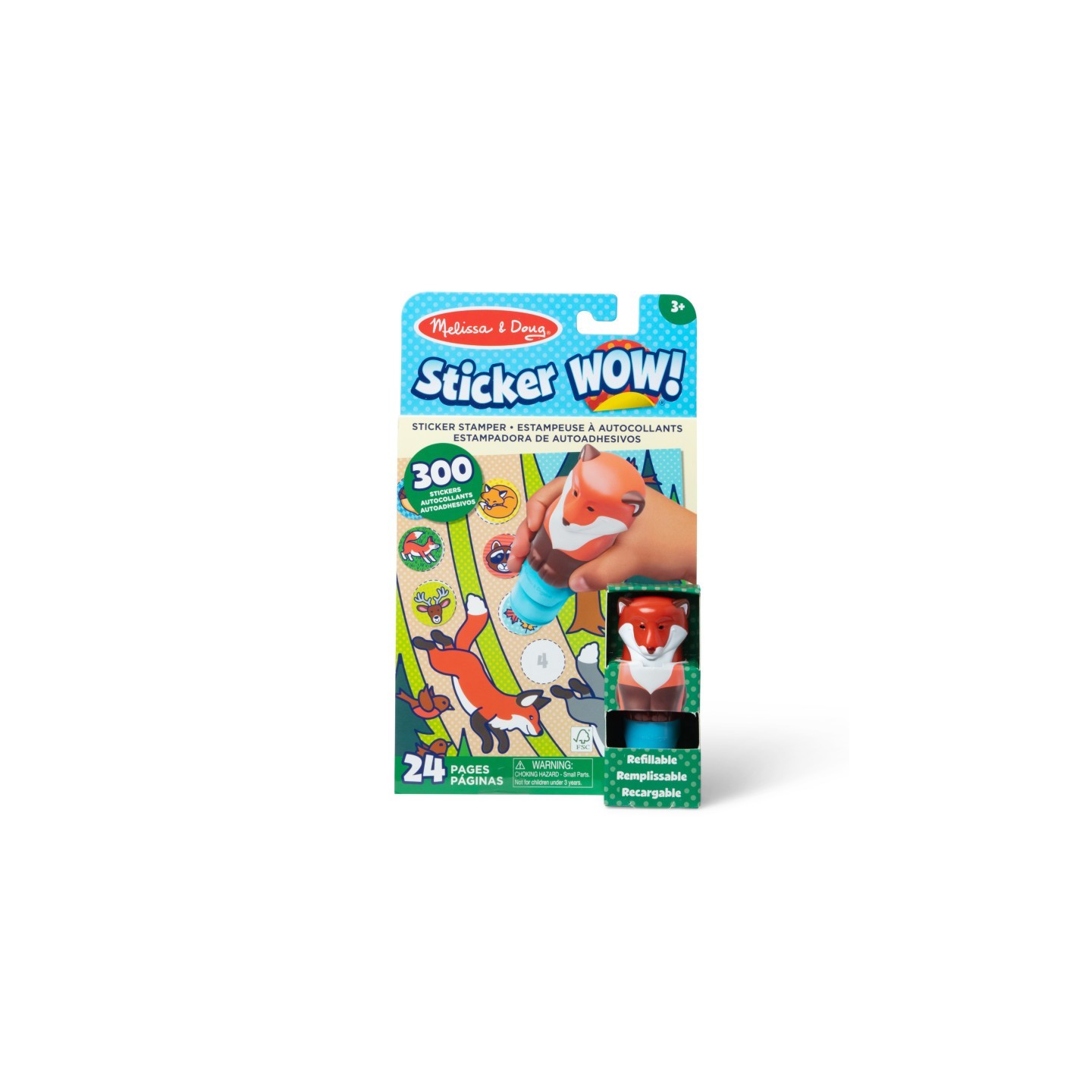 Melissa & Doug Sticker WOW! Activity Pad & Sticker Stamper - Fox