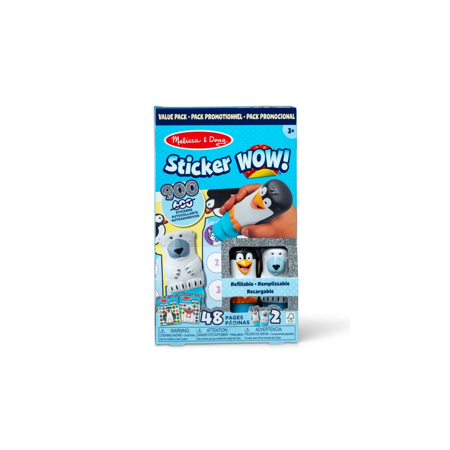 Melissa & Doug Sticker WOW! Activity Pad & Sticker Stamper Value Pack - Winter