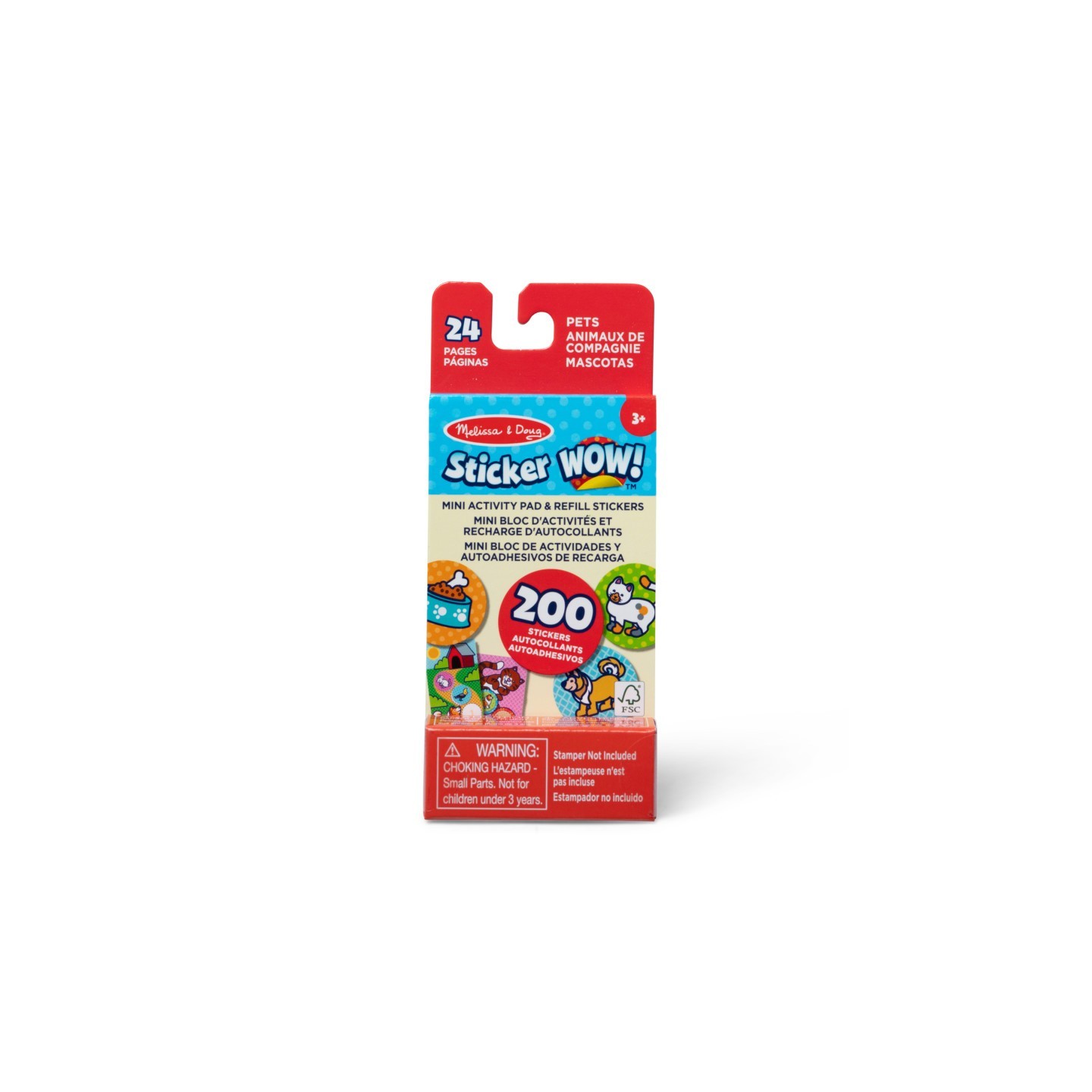 Melissa & Doug Sticker WOW! Mini Activity Pad with Refill Stickers - Pets