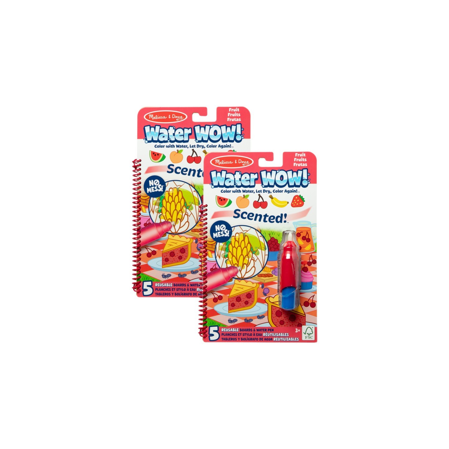 Melissa & Doug Water WOW! Fruit Scented Pad, Pack of 2