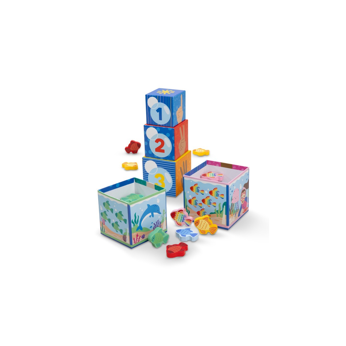 Melissa & Doug Ms. Rachel Sort & Count Nesting Blocks