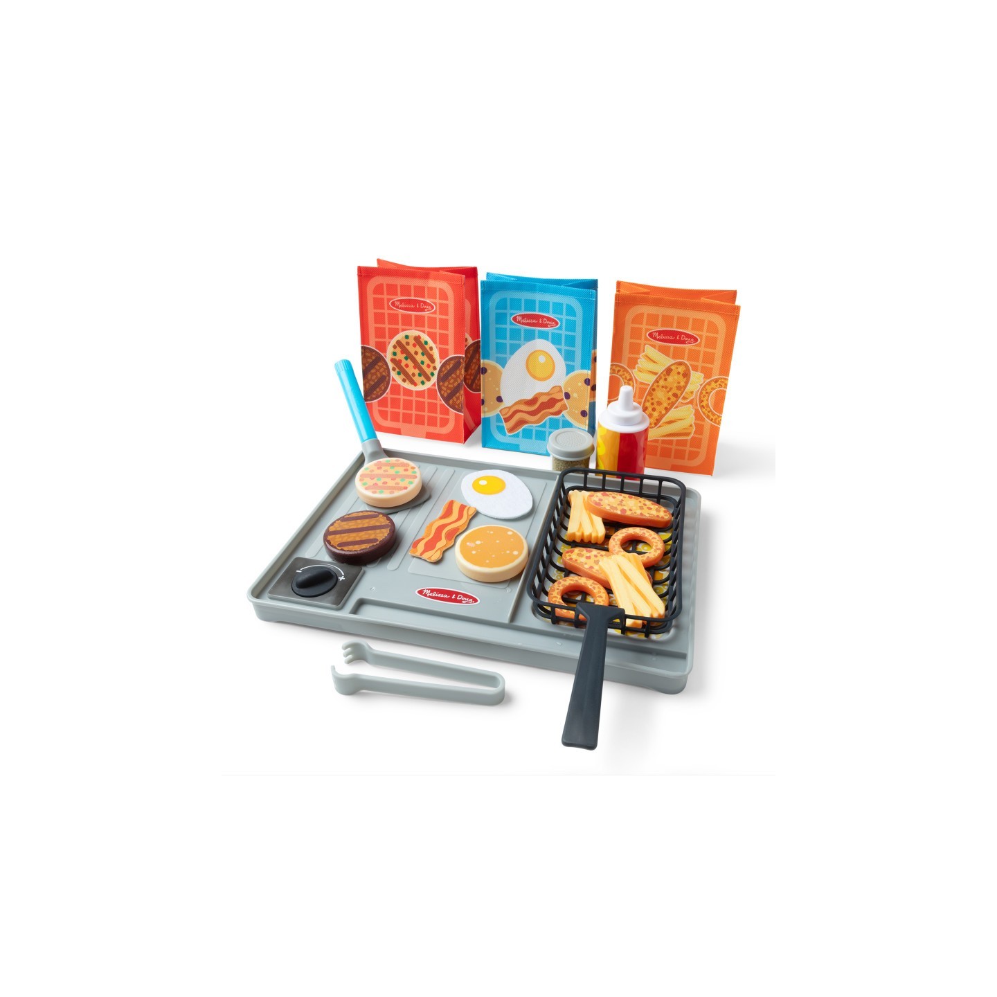 Melissa & Doug Flip & Fry Grill Play Set with Water WOW! Color Reveal