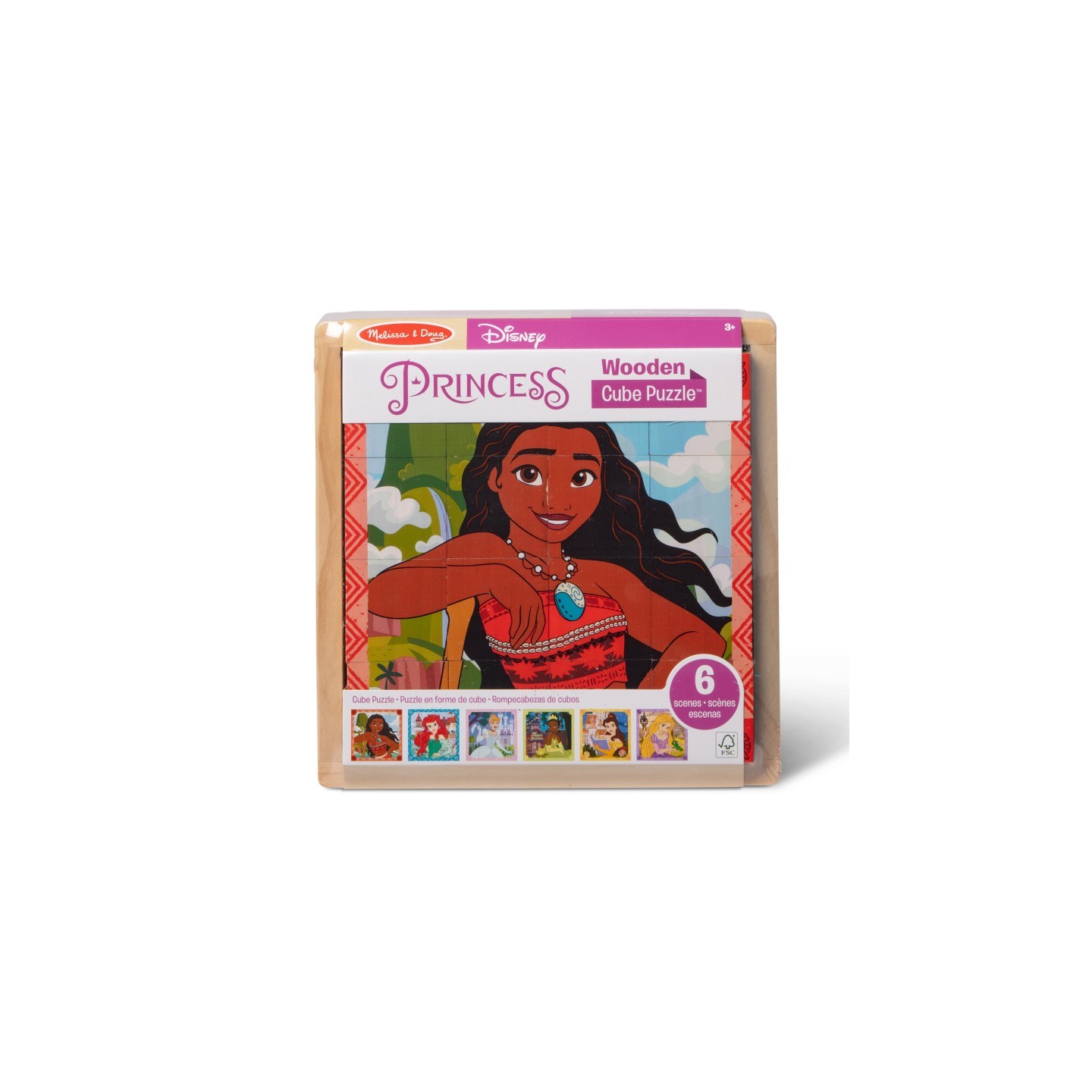 Melissa & Doug Disney Princess Wooden Cube Puzzle