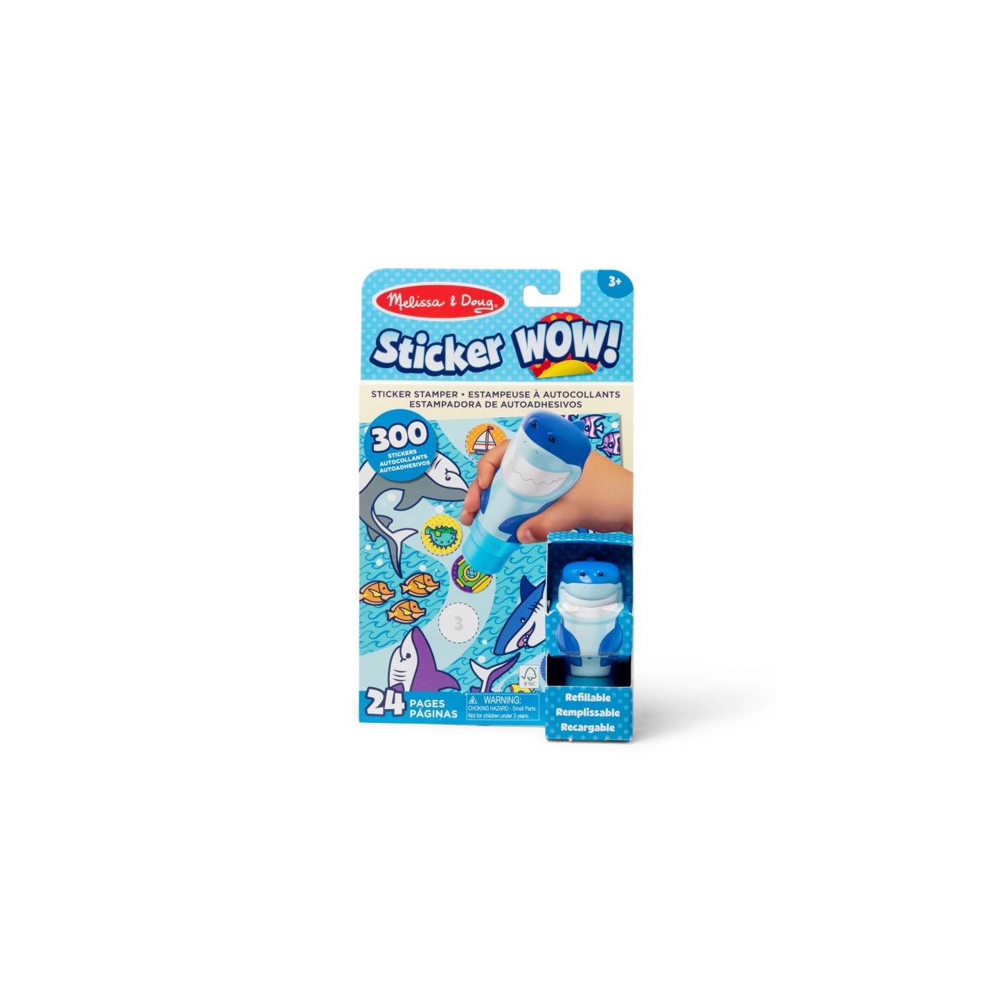 Melissa & Doug Sticker WOW! Activity Pad & Sticker Stamper - Shark