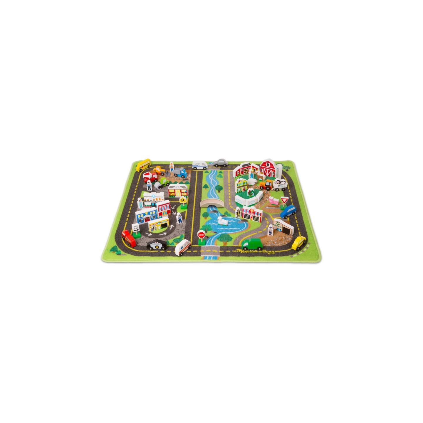 Melissa & Doug Deluxe Road Rug Play Set