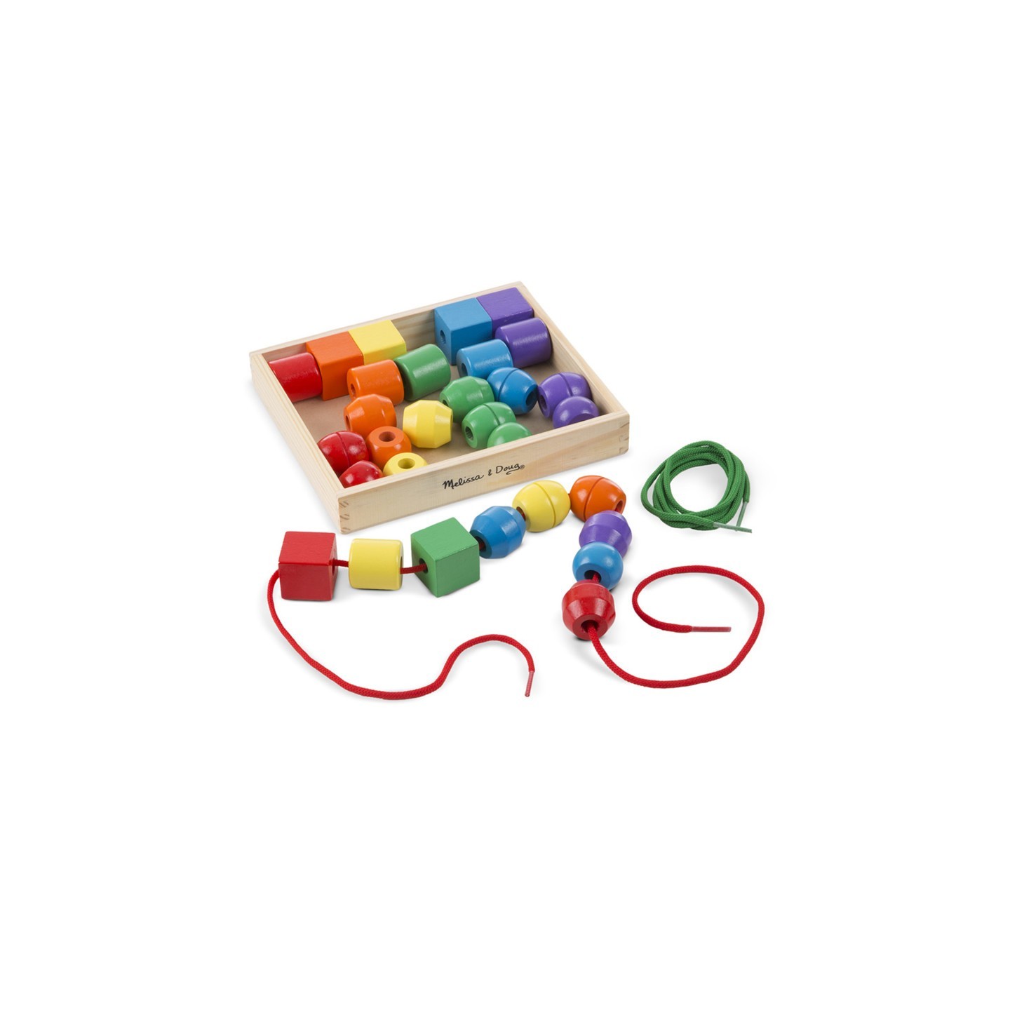 Melissa & Doug Primary Lacing Beads