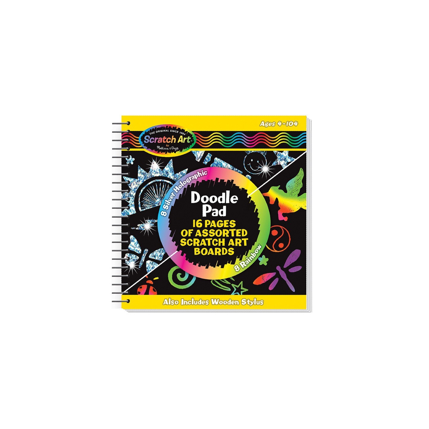 Melissa & Doug Scratch Art® Doodle Pad Book