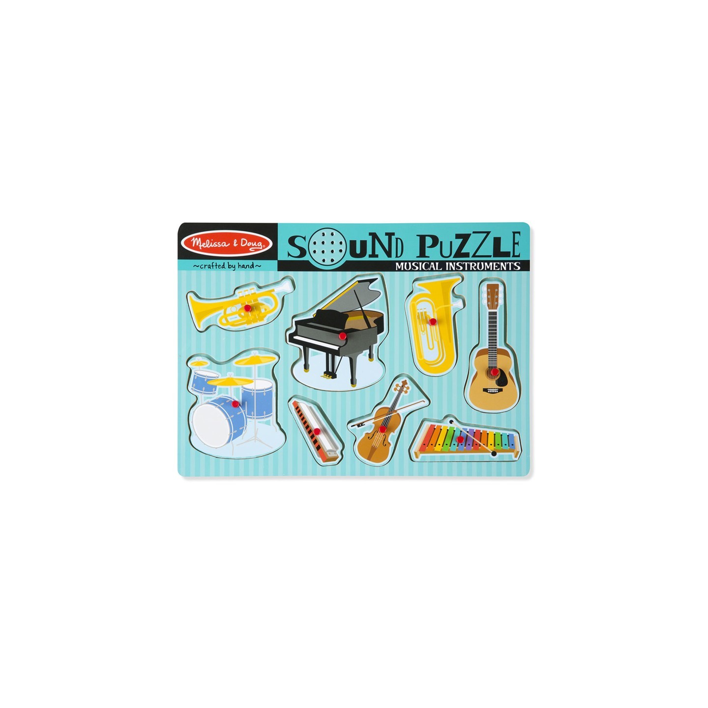 Melissa & Doug Musical Instruments Sound Puzzle, 8 Pieces