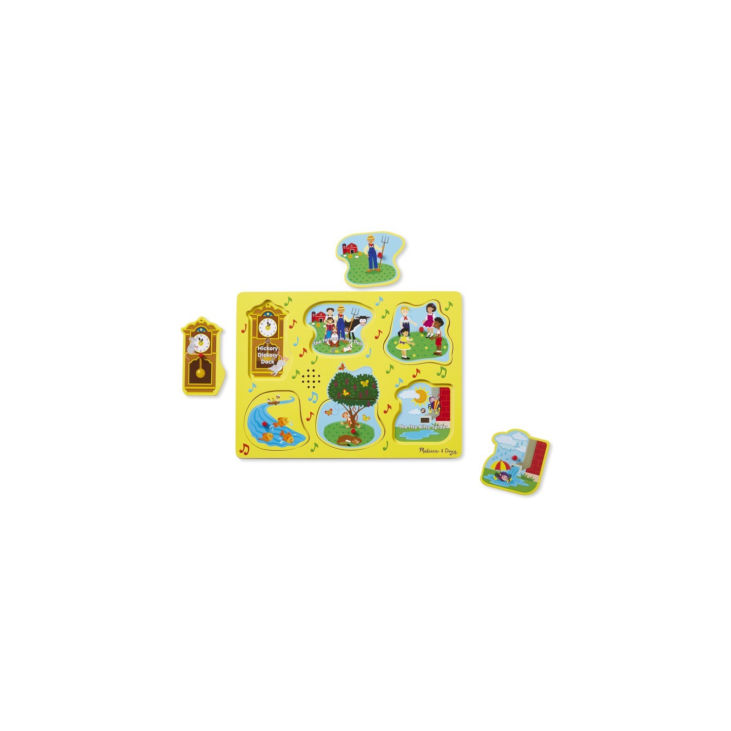 Melissa & Doug Sing-Along Nursery Rhymes Sound Puzzle - Yellow