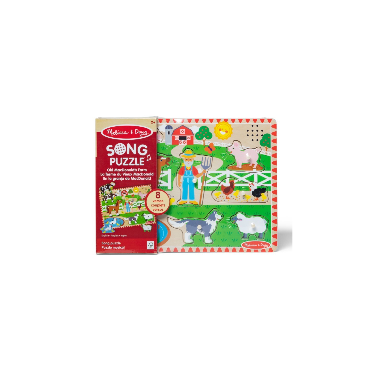 Melissa & Doug Old MacDonald's Farm Sound Puzzle - 8 Pieces