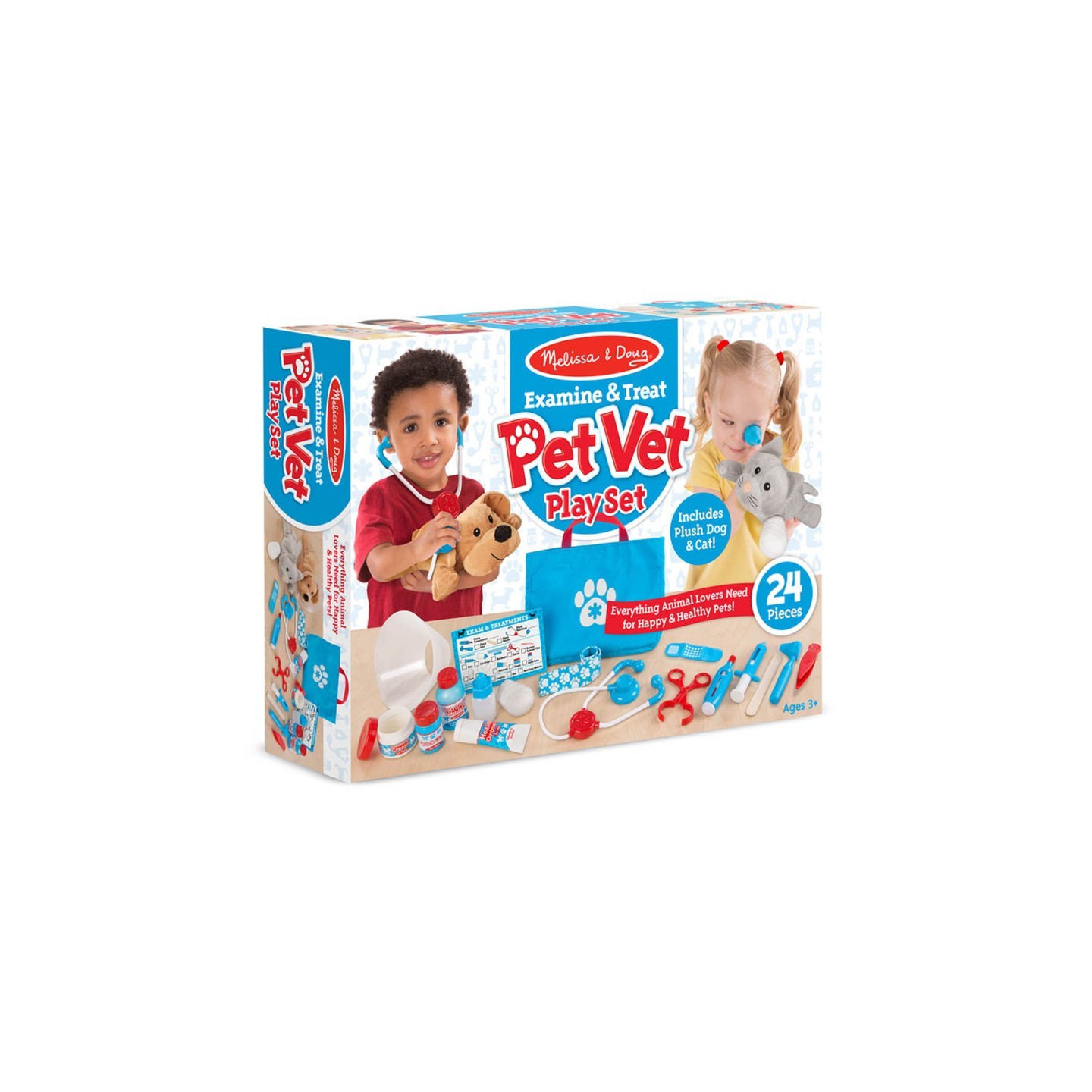 Melissa & Doug Examine & Treat Pet Vet Play Set